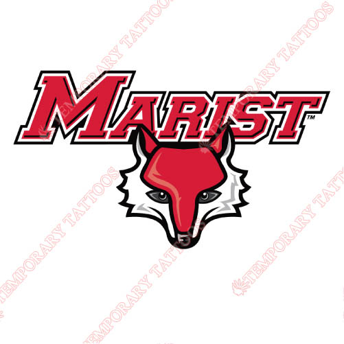 Marist Red Foxes Customize Temporary Tattoos Stickers NO.4958